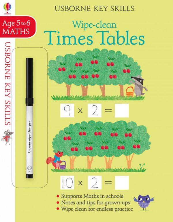 Wipe-clean Times Tables 5-6