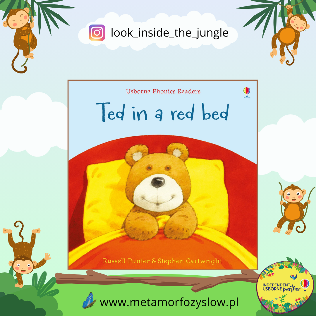 Ted in a red bed