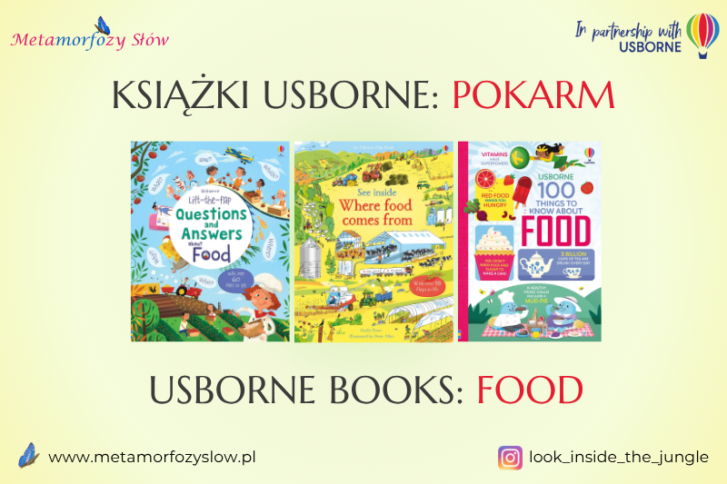 Książki Usborne pokarm Usborne Books Foods